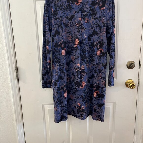 Peruvian Collection Woman's Floral Shadow Blossom Midi Dress Sz Med - Picture 6 of 8